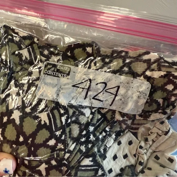 Knox Rose Black White V-Neck Embroidered Long Sleeve Tie Detail Dress‎ Milkmaid - Picture 10 of 10